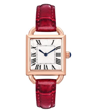 Fashion Niche Beauty Watch , square Lock Design Ro Numeral Watches