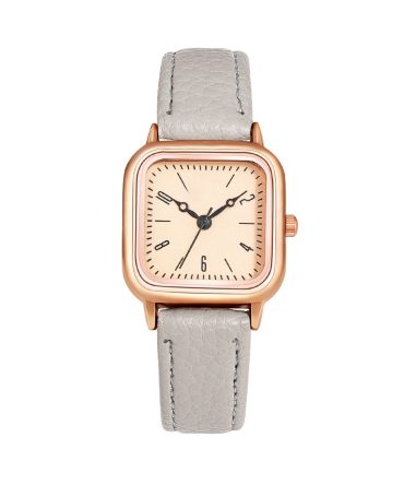 Simple Small square Rose Gold Table Pan Watch, Retro Simple square Small Dial Watch